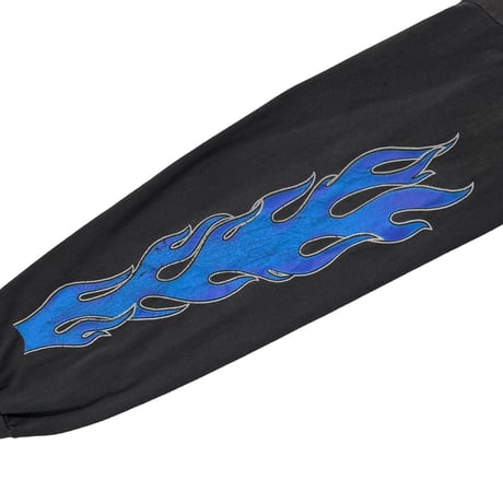 HARLEY DAVIDSON 	WEIRS BEACH LACONIA 94 BLUE EMBLEM ARM FLAME LS LARGE 2906
