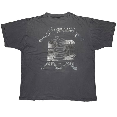 METALLICA 1991 TOUR MEMBER 4 FACES DOUBLE SIDE FITS XL 8122