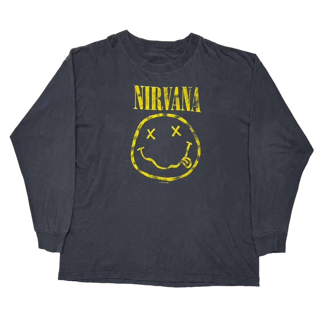 ⭐️未使用品NIRVANA SMILE Ｌ/ S TEE USA製 Ｌサイズ☆ NIRVANA/SMILE L/S TEE – TIME AFTER TIME