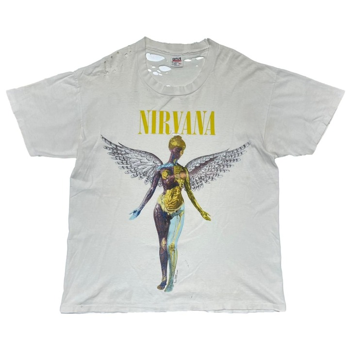 【Special】NIRVANA IN UTERO WHITE anvil L Special】NIRVANA IN UTERO WHITE anvil L