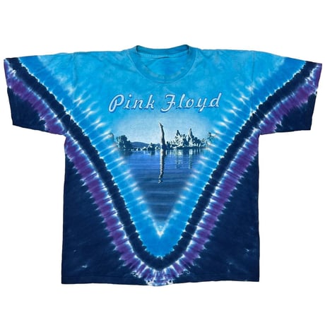 PINK FLOYD WISH YOU WERE HERE TIE DYE BLUE FITS XXL 6989