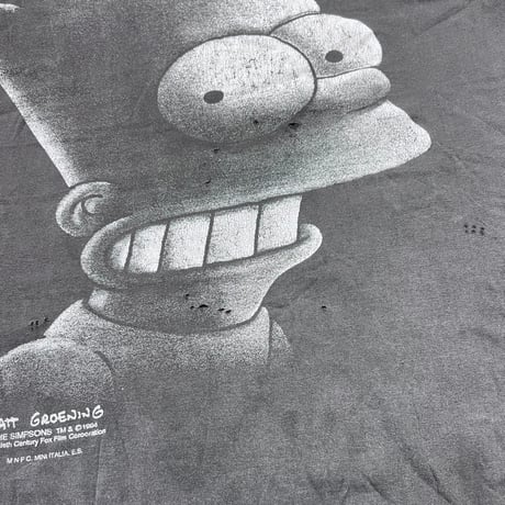 THE SIMPSONS BART MONOCHROME BIG FACE TEE FITS XL 4132