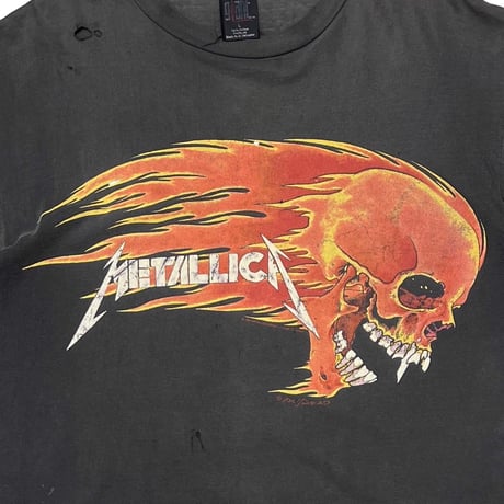METALLICA PUSHEAD SIDE FLAME SKULL giant LARGE 0186