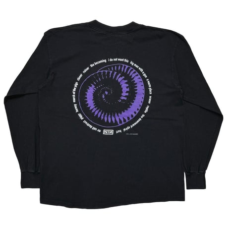 NINE INCH NAILS BOX LOGO BACK AMMONITE LS ALL SPORT XL 9434