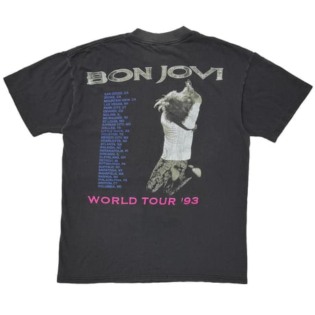 BON JOVI WORLD TOUR 1993 ELVIS TANKTOP BROCKUM LARGE 4181