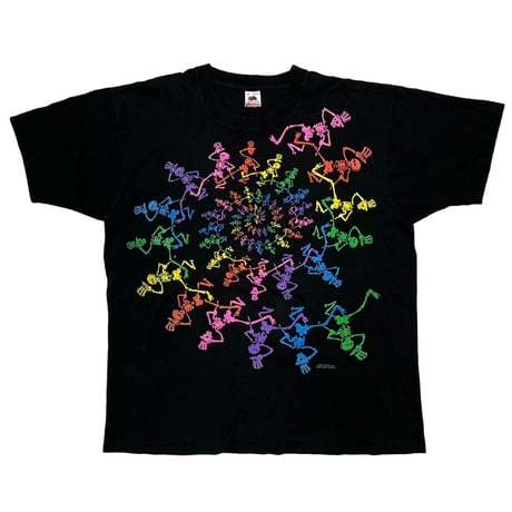 GRATEFUL DEAD MULTI COLOR CIRCLE SKULL FRUIT OF THE LOOM XL 3577