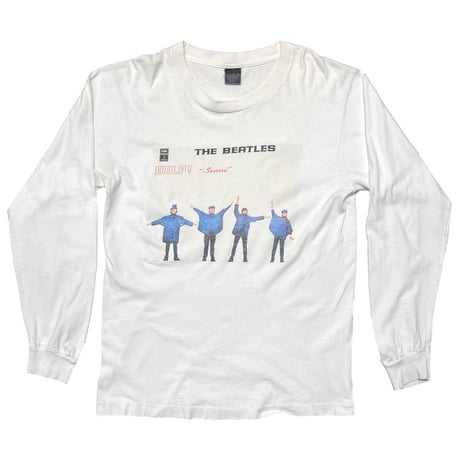 THE BEATLES HELP! JACKET DESIGN LS WHITE FRUIT OF THE LOOM LARGE 3004