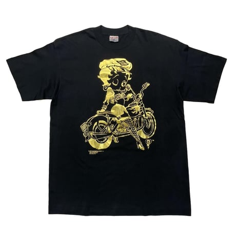 BETTY BOOP GOLD PRINT 1989 TEE SOFTEE XL 5133