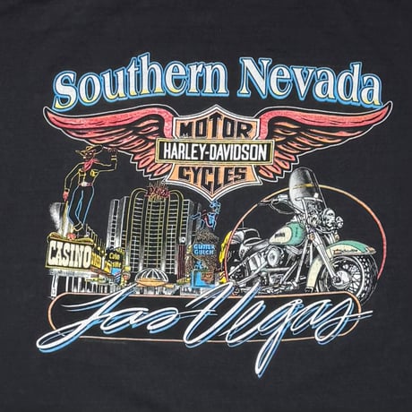 HARLEY DAVIDSON TIGER ANTAMED FLAME LS BACK LAS VEGAS SOUTHERN NEVADA XL 5186