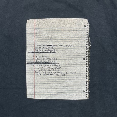 NIRVANA NOTE 2003 BLUE KURT COBAIN ANVIL LARGE 5397