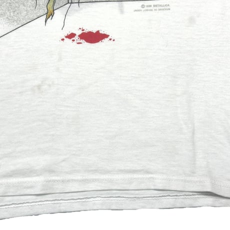 METALLICA PUSHEAD 1989 ONE WHITE FITS LARGE 6256