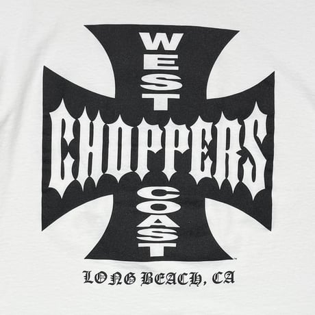 WEST COAST CHOPPERS IRON CROSS SS WHITE FITS XL 6697