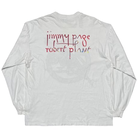 LED ZEPPELIN JIMMY PAGE ROBERT PLANT ZOSO TOUR LS WHITE HANES XL 1819