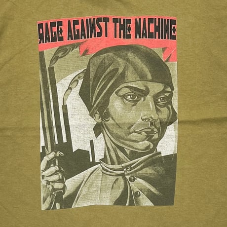 RAGE AGAINST THE MACHINE UNITED NATIONS REPORT 1980 KHAKI ANVIL XL 5918