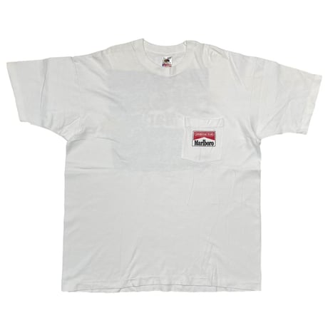 Marlboro ADVENTURE TEAM BOAT POCKET TEE WHITE FRUIT OF THE LOOM XL 9924