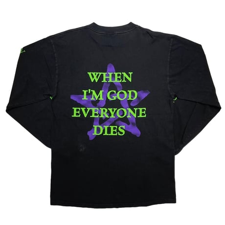 MARILYN MANSON WHEN I'M GOD EVERYONE DIES LS TEE FITS LARGE 7543