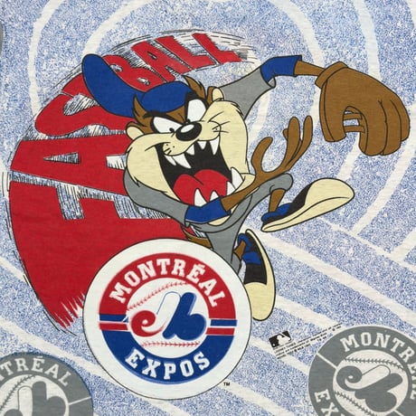 LOONEY TUNES 1993 TAZMANIAN DEVIL MONTREAL EXPOS OVP LARGE 9467