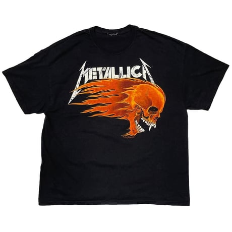 METALLICA PUSHEAD FLAME SKULL FITS XL-XXL 0104