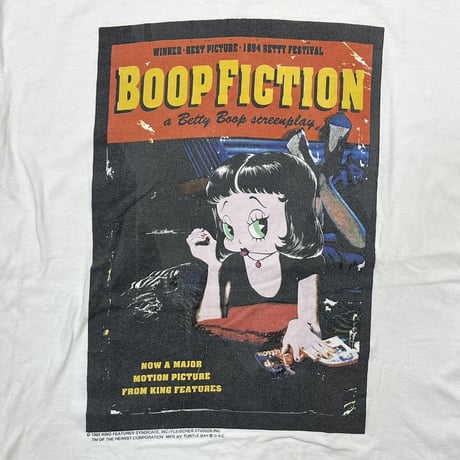 BETTY BOOP 1995 BOOP FICTION PILP FICTION PARODY WHITE XL 0279