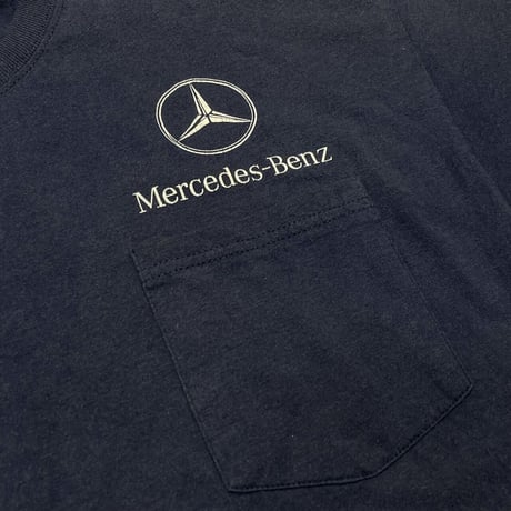 MERCEDES-BENZ LOGO POCKET TEE NAVY FITS XL 9734