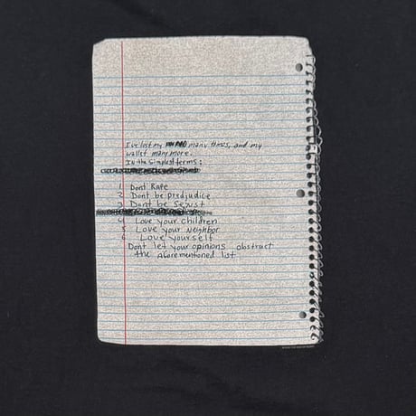 NIRVANA KURT COBAIN THE END OF MUSIC NOTE BLUE PORTRAIT FRUIT OF THE LOOM XL 8509