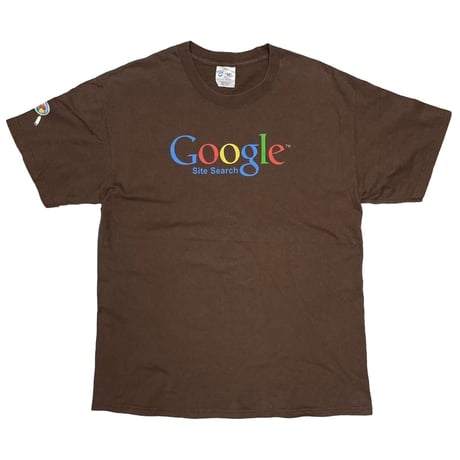GOOGLE SITE SEARCH LOGO TEE BROWN LARGE 0001