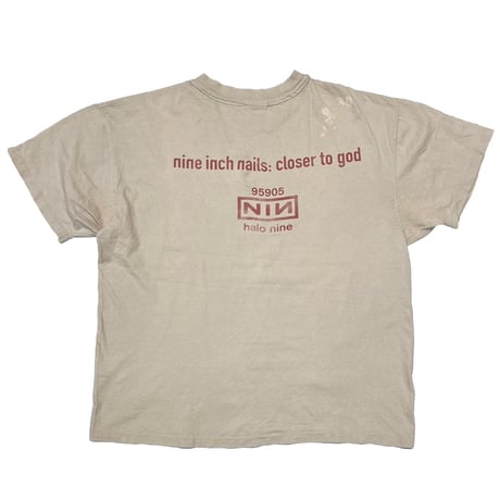 NINE INCH NAILS HALO NINE CLOSER TO GOD SAGE GREEN HANES XL 2596