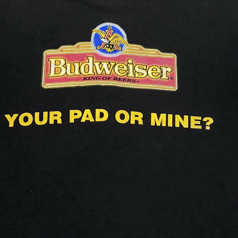 トップス Budweiser 3FROGS YOUR PAD MINE? DELTA XL BUDWEISER 1995 3 FROGS YOUR PAD OR MINE ? TEE F