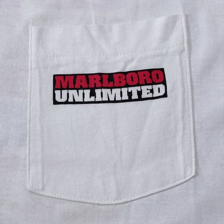 Marlboro HORSE CREEK POCKET TEE WHITE FRUIT OF THE LOOM XL 3