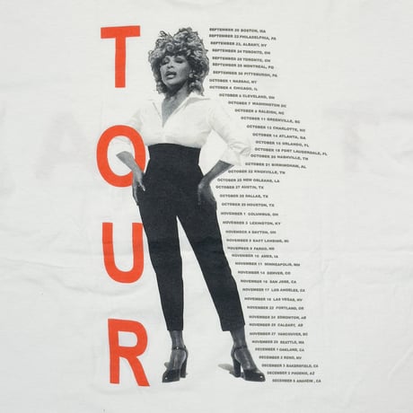 TINA TURNER TWENTY FOUR SEVEN HANES XL 9637