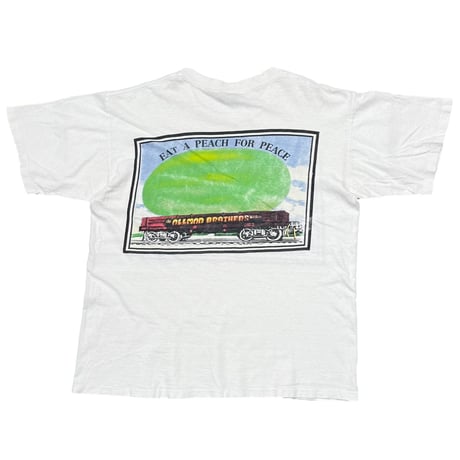 THE ALLMAN BROTHERS BAND 1995 EAT A PEACH FOR PEACE WHITE LARGE 1753