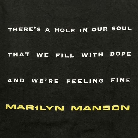 MARILYN MANSON 1998 THERE'S A HOLE IN OUR SOUL WINTERLAND XL 1422