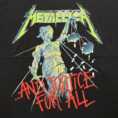 METALLICA AND JUSTICE FOR ALL EUROPE 1988 FITS XL 4404