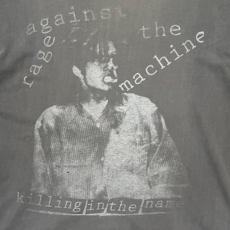 RAGE AGAINST THE MACHINE ZACK BOOTLEG FADED FITS LARGE 8064