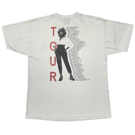 TINA TURNER TWENTY FOUR SEVEN TOUR WHITE GIANT FITS XL 0035