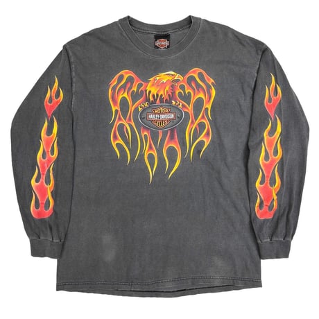 HARLEY DAVIDSON 2000 FLAME EAGLE LS SANTA CRUZ HANES LARGE 2253