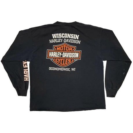 HARLEY DAVIDSON LOGO DOUBLE SIDE WISCONSIN LS XL 8148