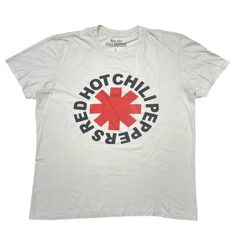 RED HOT CHILI PEPPERS LOGO TEE WHITE LARGE 8476