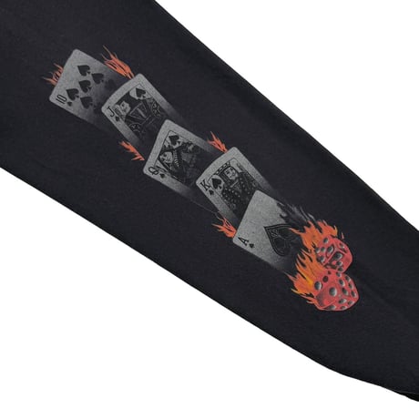 HARLEY DAVIDSON FLAMING DICE SLEEVE CARD LAS VEGAS LS XL 7114