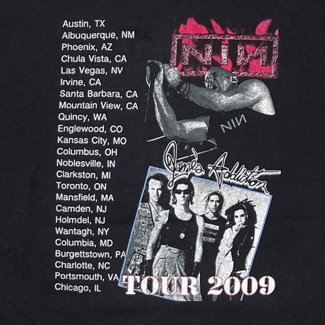 NINE INCH NAILS x JANE'S ADDICTION TOUR 2009 DELTA LARGE 0726