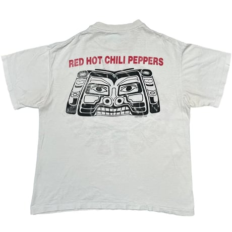 RED HOT CHILI PEPPERS 1991 DOUBLE SIDE Aztec WHITE GIANT FITS XL 1866