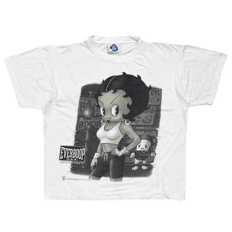BETTY BOOP EVERLAST PARODY 1998 WHITE FITS L-XL 6971