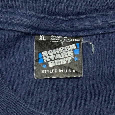 OLD&VINTAGE DELICIOUS NAVY LS SCREENSTARS XL 1646