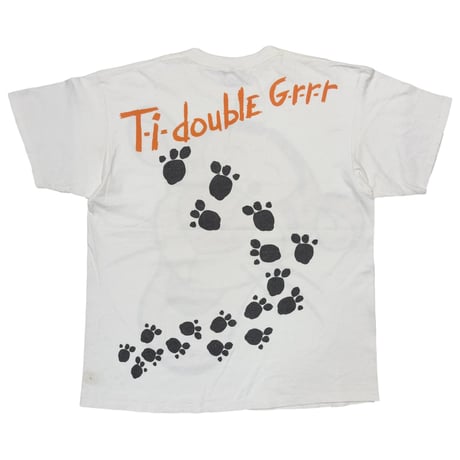 DISNEY VINTAGE WINNIE THE POOH TIGGER BIG FACE T-i-doublE G-r-r-r WHITE OSFA FITS XL 8896