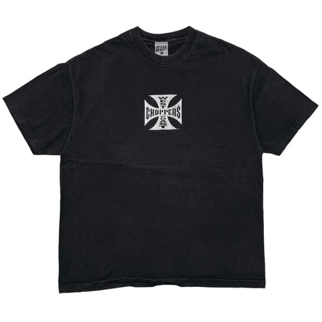 WEST COAST CHOPPERS IRON CROSS LONG BEACH CA SS BLACK FITS LARGE 4852