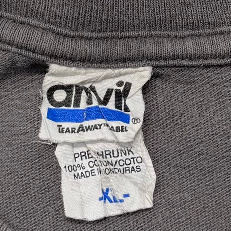 NIRVANA TEXT LOGO WITH SMILE CHARCOAL ANVIL XL 1039
