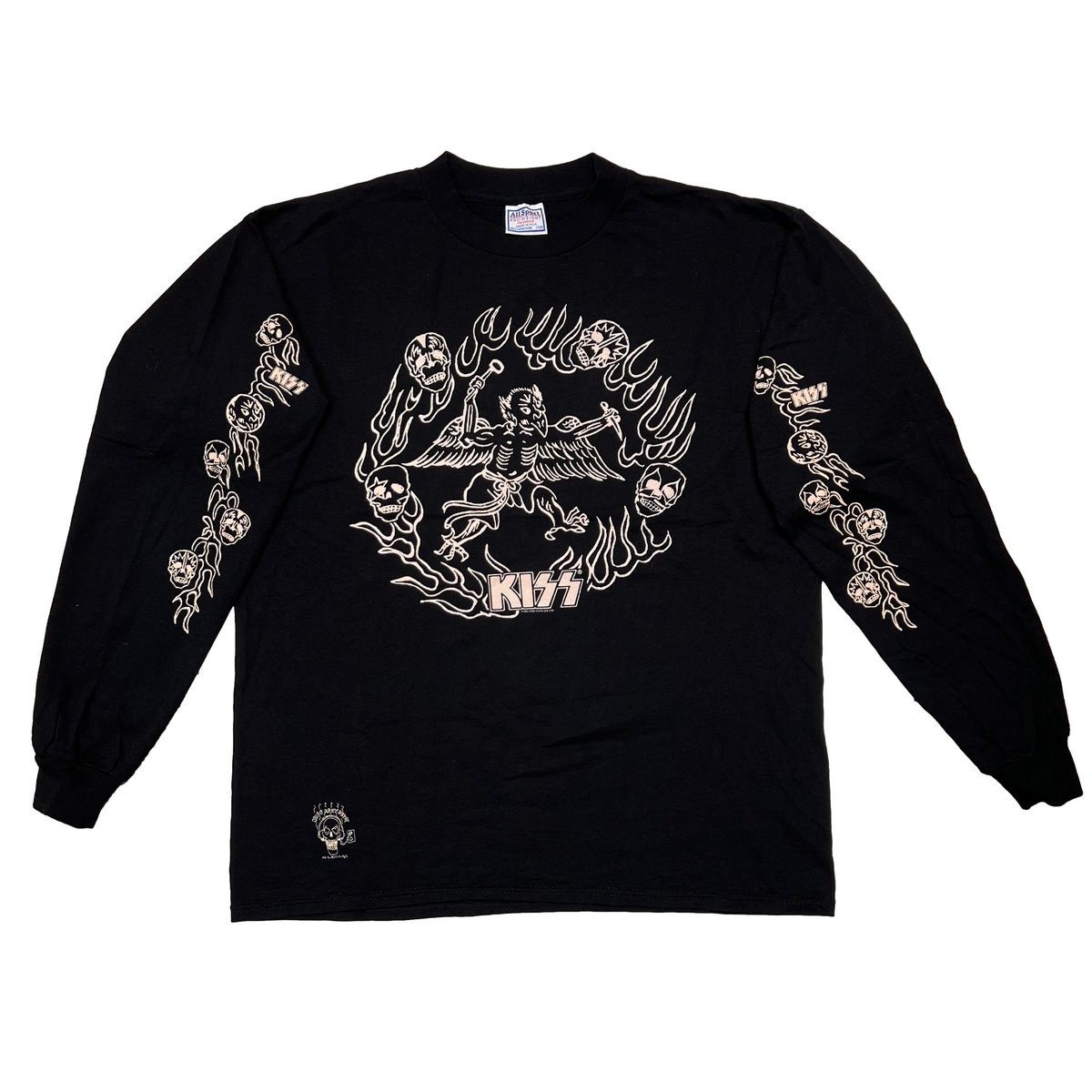 超美品 レア KISS 1994 ALL SPORT ロンT greatLAnd KISS 1994 LS BLACK ALL SPORT L greatLAnd