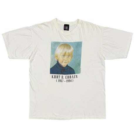 NIRVANA KURT COBAIN MEMORIAL CHILD WHITE GIANT XL 8419
