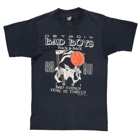 OLD & VINTAGE 1990 DETROIT BAD BOYS BACK TO BACK SCREEN STARS MEDIUM 5448