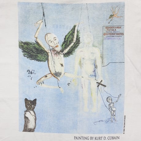 NIRVANA KURT COBAIN MEMORIAL ADULT GIANT BY TULTEX XL 1204